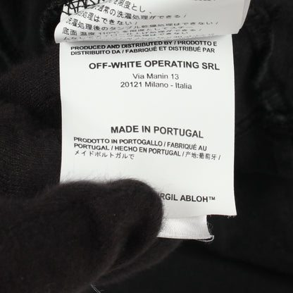 バックロゴ 半袖Tシャツ コットン ダークグレー オフホワイト