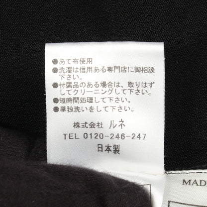 花柄レース カットソー レーヨン ブラック ルネ