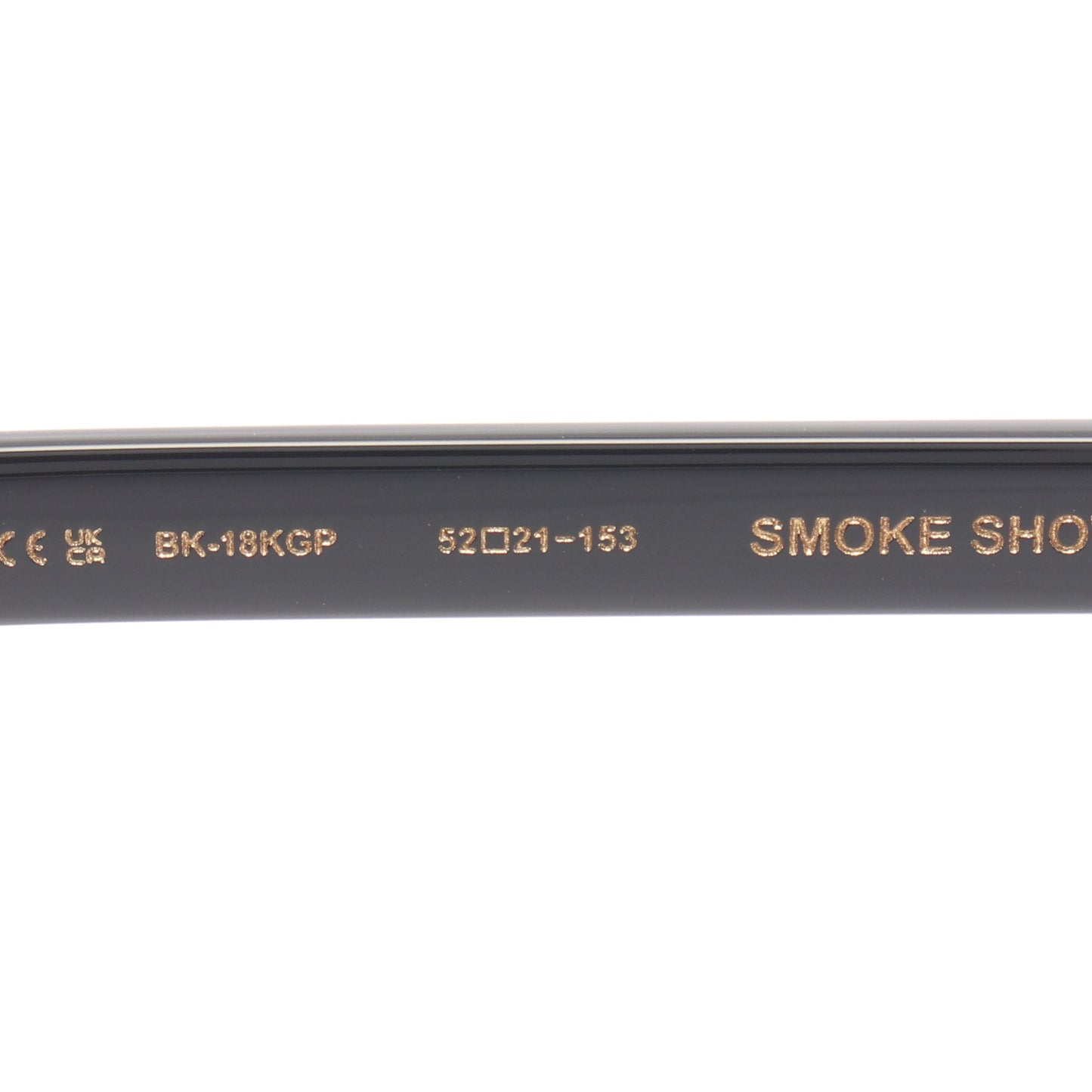 SMOKESHOW-A 度入り メガネ 眼鏡 18KGP ブラック ゴールド クロムハーツ