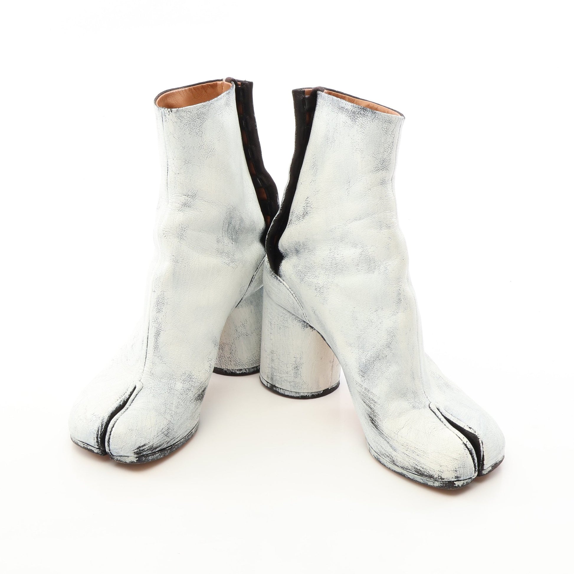 TABI タビ ブーツ レザー ホワイト ライトグレー メゾンマルジェラ22 シューズ Maison Margiela 22