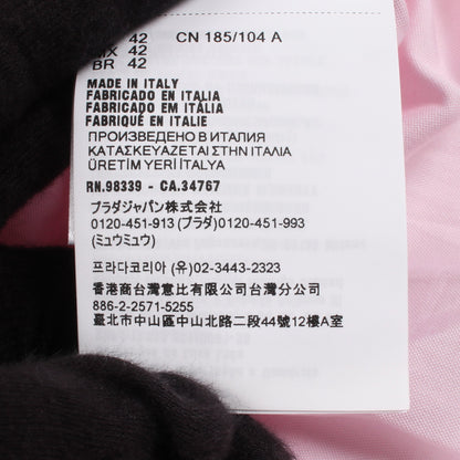 長袖 クレリック シャツ コットン ピンク プラダ