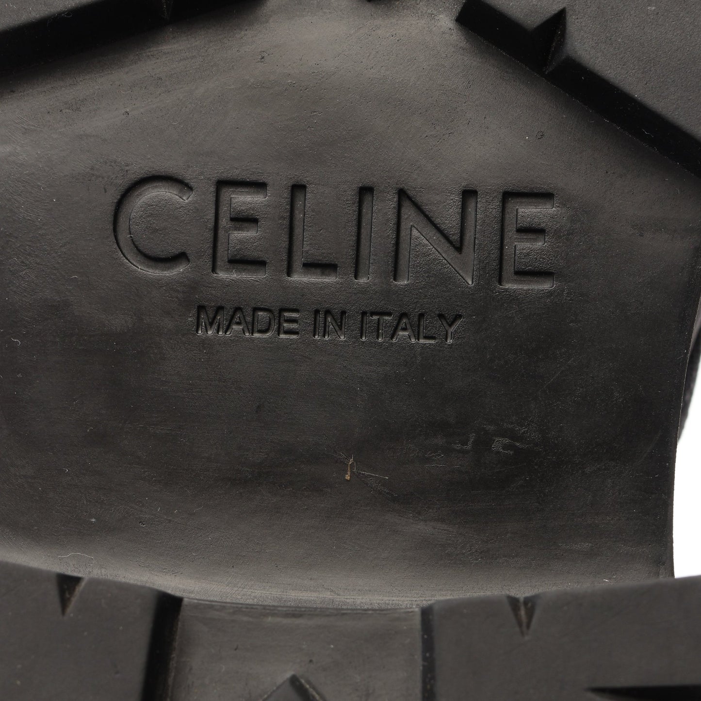 バルギー レースアップ ブーツ ナイロン レザー ブラック セリーヌ シューズ CELINE