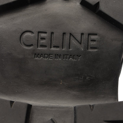 バルギー レースアップ ブーツ ナイロン レザー ブラック セリーヌ シューズ CELINE