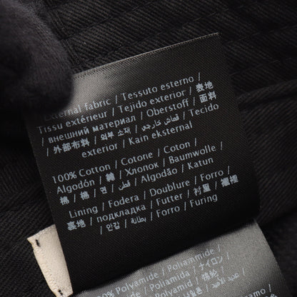 ロゴ刺繍 バケット ハット コットン ブラック ヴァレンティノガラヴァーニ