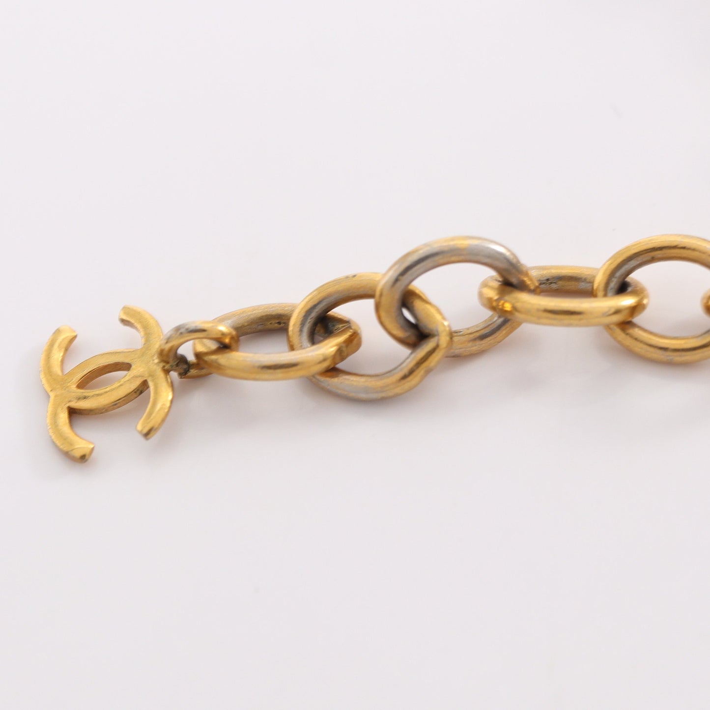ココマーク チョーカー GP エナメルレザー ゴールド ブラック 95P シャネル アクセサリー CHANEL