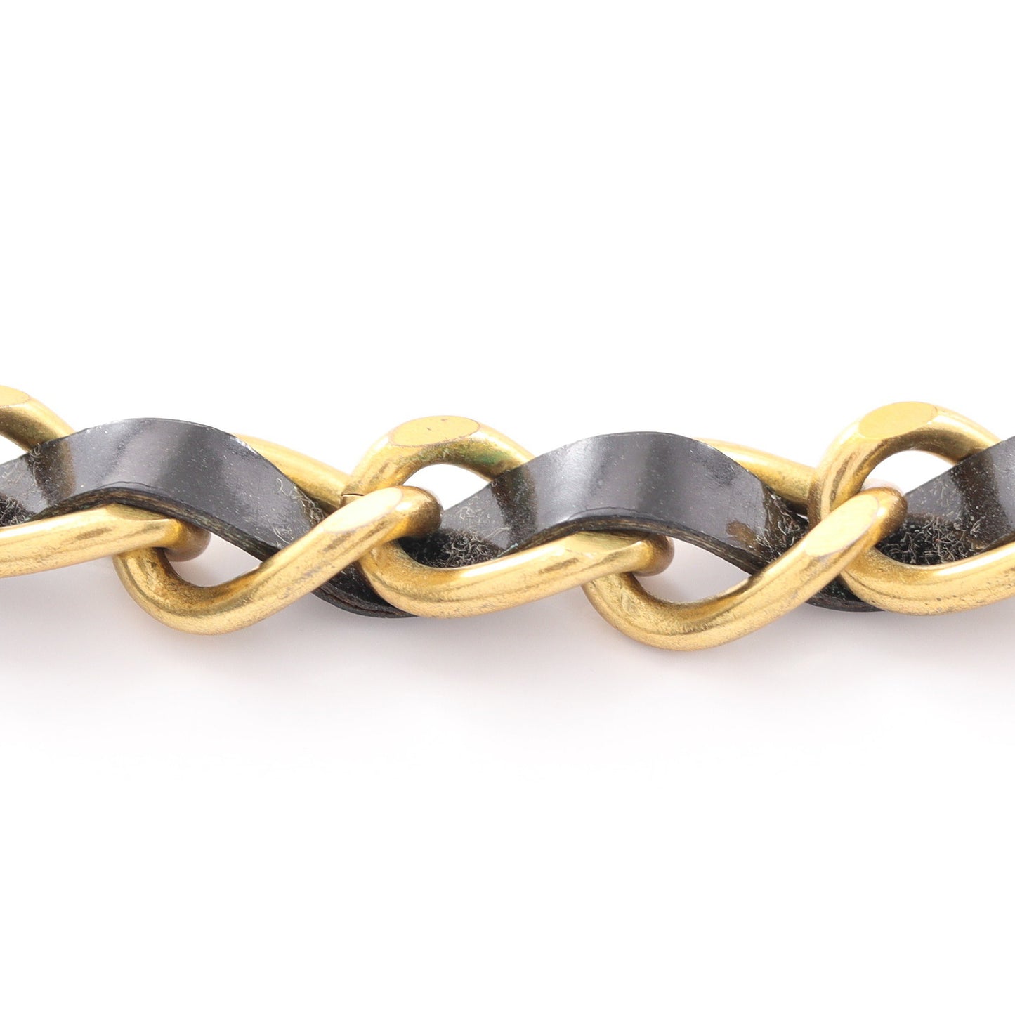 ココマーク チョーカー GP エナメルレザー ゴールド ブラック 95P シャネル アクセサリー CHANEL