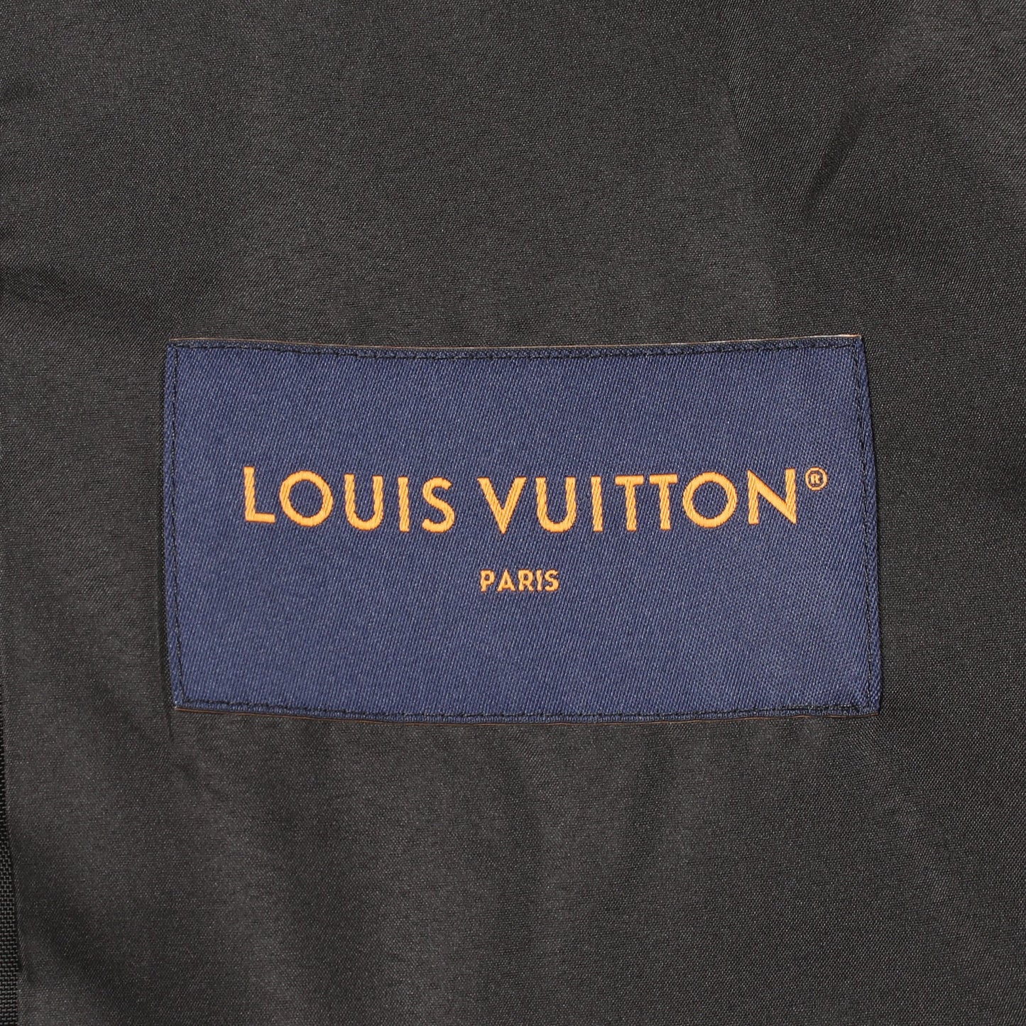 キルテッドオーバーシャツ ジャケット ナイロン ブラック ルイヴィトン