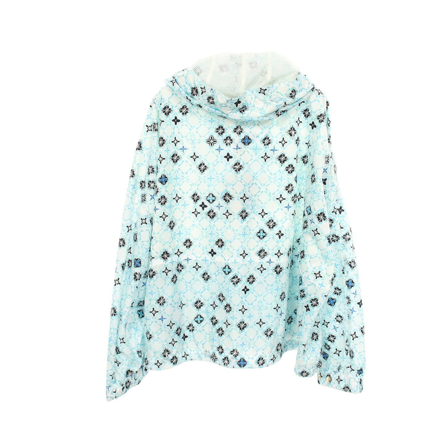 モノグラム フード付き ナイロンジャケット ナイロン ホワイト ライトブルー ブラック ルイヴィトン アウター LOUIS VUITTON