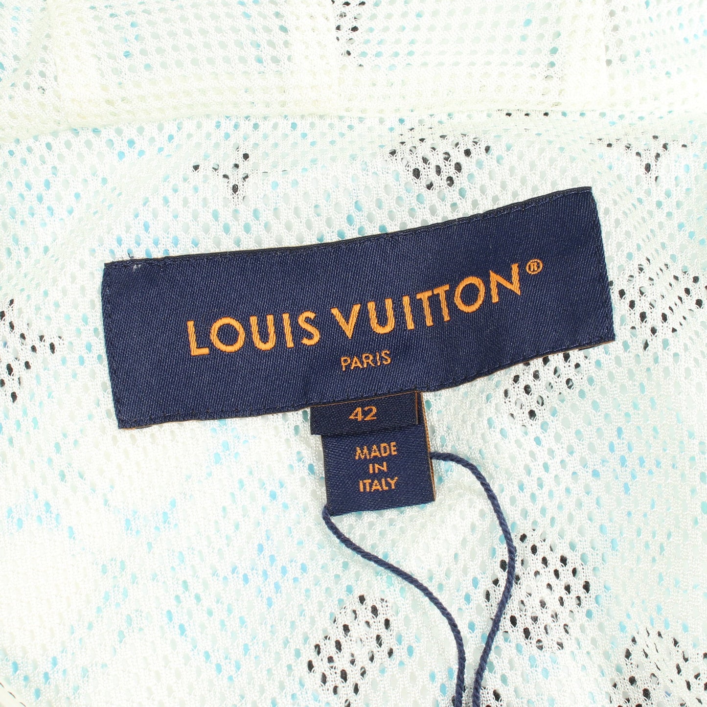 モノグラム フード付き ナイロンジャケット ナイロン ホワイト ライトブルー ブラック ルイヴィトン アウター LOUIS VUITTON