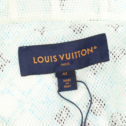 モノグラム フード付き ナイロンジャケット ナイロン ホワイト ライトブルー ブラック ルイヴィトン アウター LOUIS VUITTON