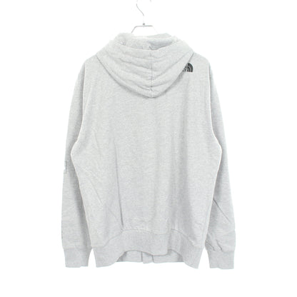 M OUTLINE LOGO BOX FULL ZIP HOODIE パーカー コットン グレー ザノースフェイス