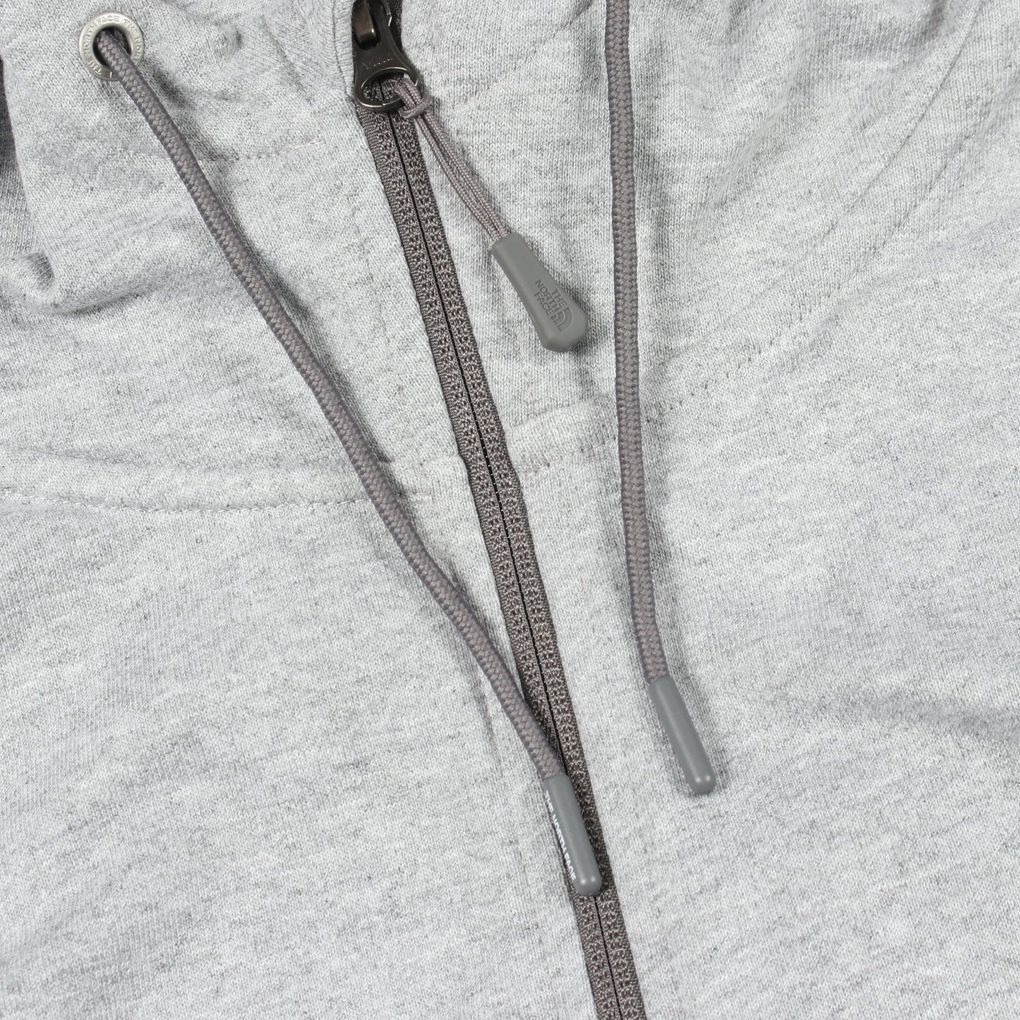 M OUTLINE LOGO BOX FULL ZIP HOODIE パーカー コットン グレー ザノースフェイス