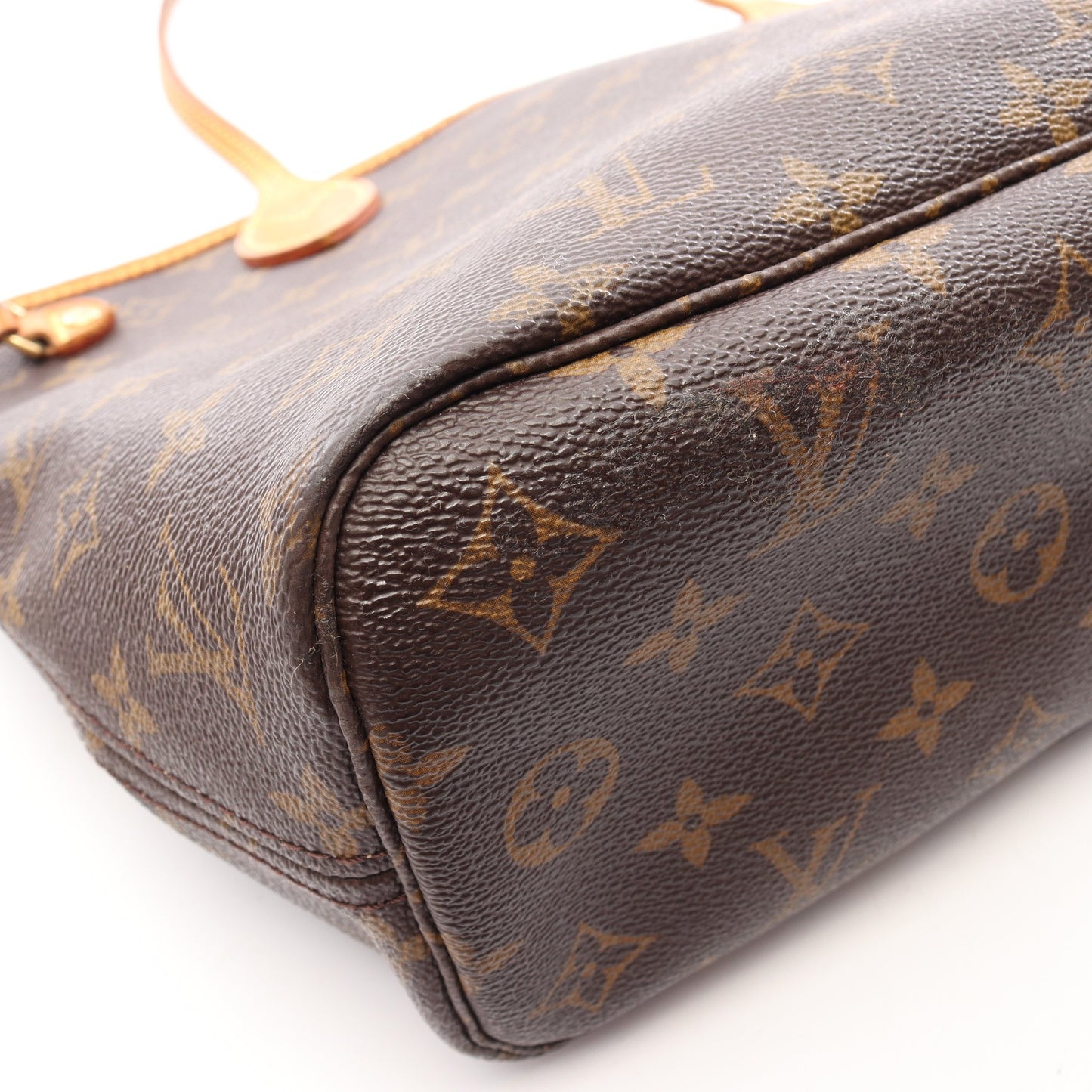 ネヴァーフルPM モノグラム ハンドバッグ トートバッグ PVC レザー ブラウン ルイヴィトン バッグ LOUIS VUITTON