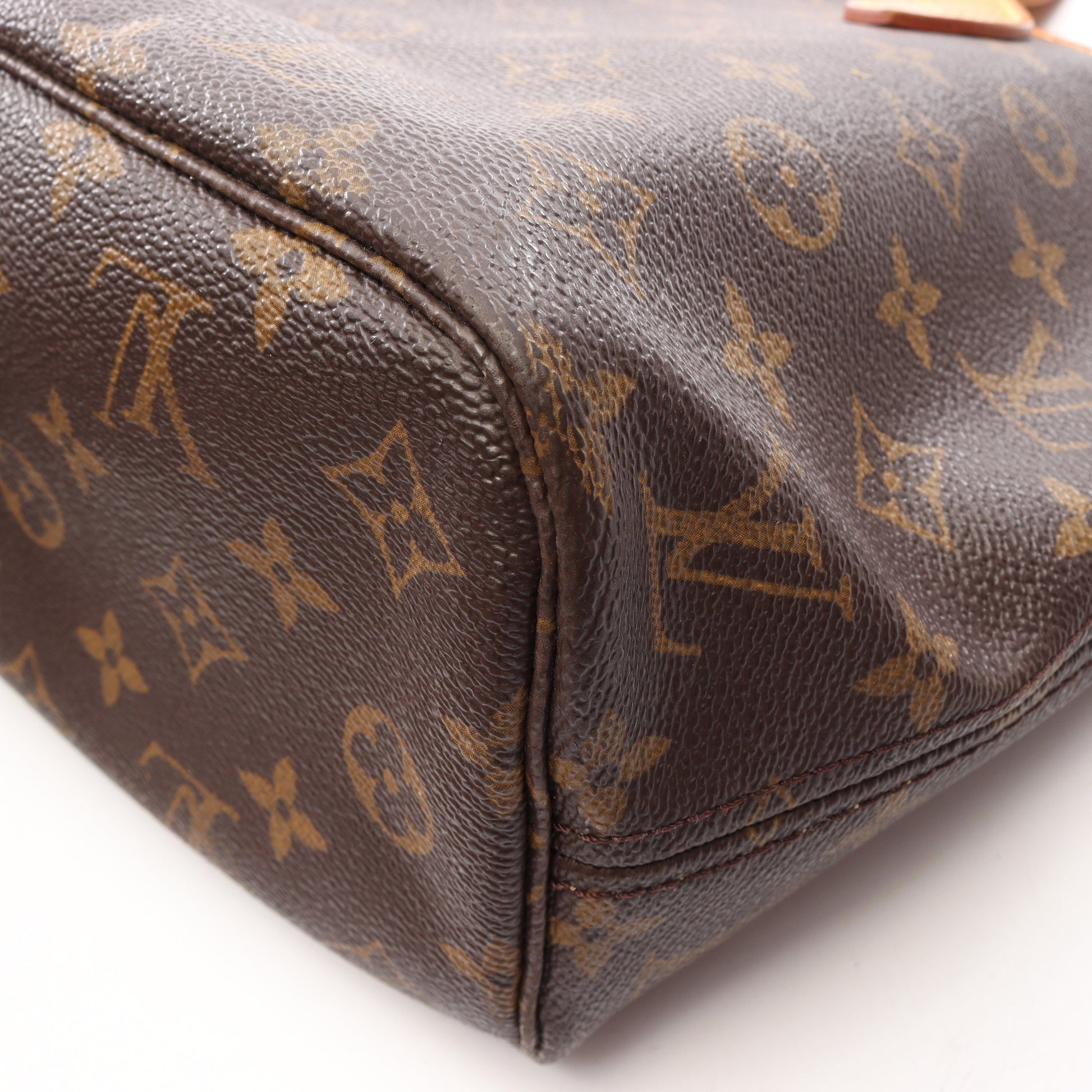 ネヴァーフルPM モノグラム ハンドバッグ トートバッグ PVC レザー ブラウン ルイヴィトン バッグ LOUIS VUITTON