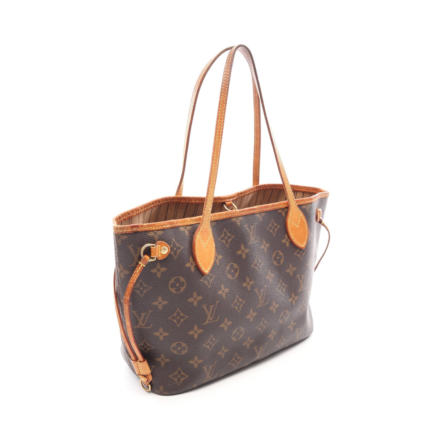 ネヴァーフルPM モノグラム ハンドバッグ トートバッグ PVC レザー ブラウン ルイヴィトン バッグ LOUIS VUITTON