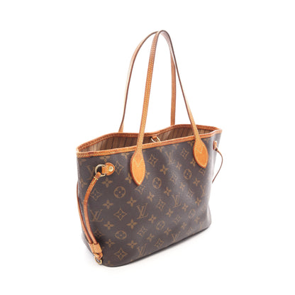 ネヴァーフルPM モノグラム ハンドバッグ トートバッグ PVC レザー ブラウン ルイヴィトン バッグ LOUIS VUITTON