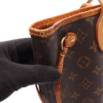 ネヴァーフルPM モノグラム ハンドバッグ トートバッグ PVC レザー ブラウン ルイヴィトン バッグ LOUIS VUITTON