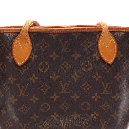 ネヴァーフルPM モノグラム ハンドバッグ トートバッグ PVC レザー ブラウン ルイヴィトン バッグ LOUIS VUITTON