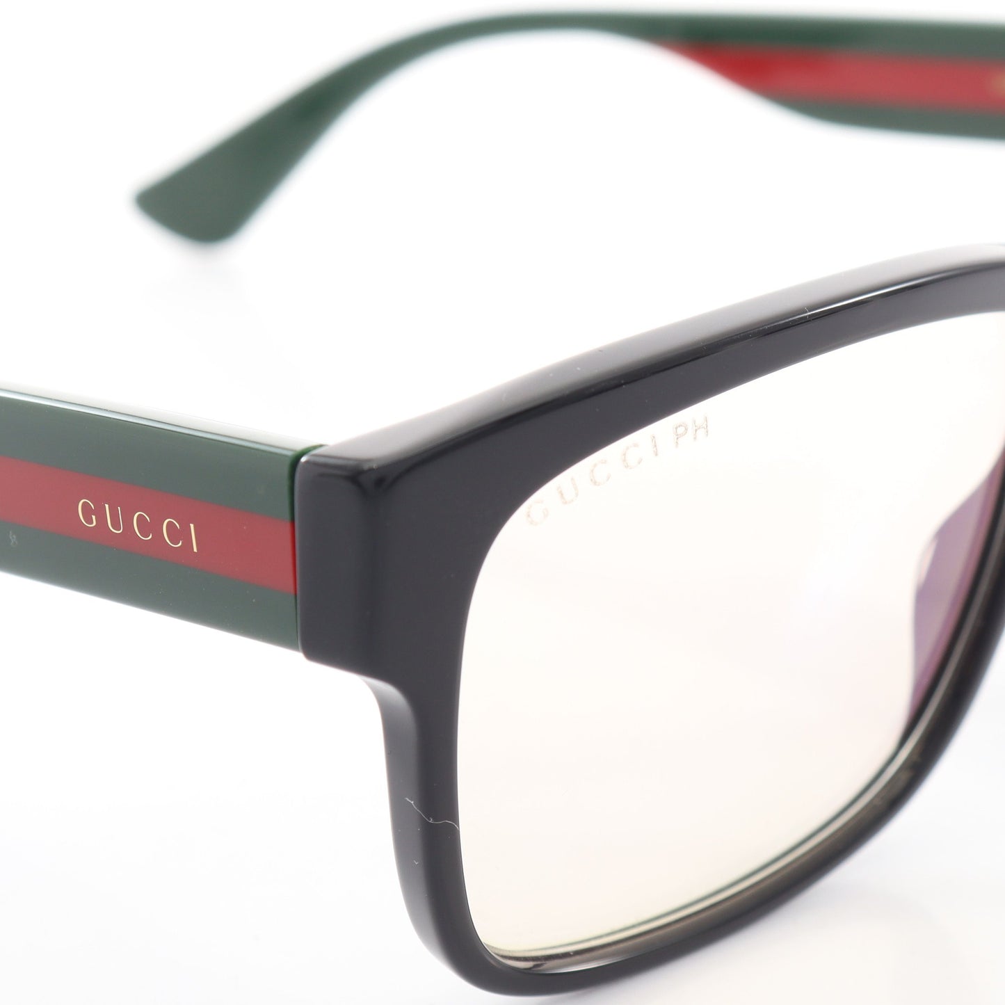 シェリーライン スクエア サングラス ブラック グリーン レッド グッチ 財布・小物 GUCCI