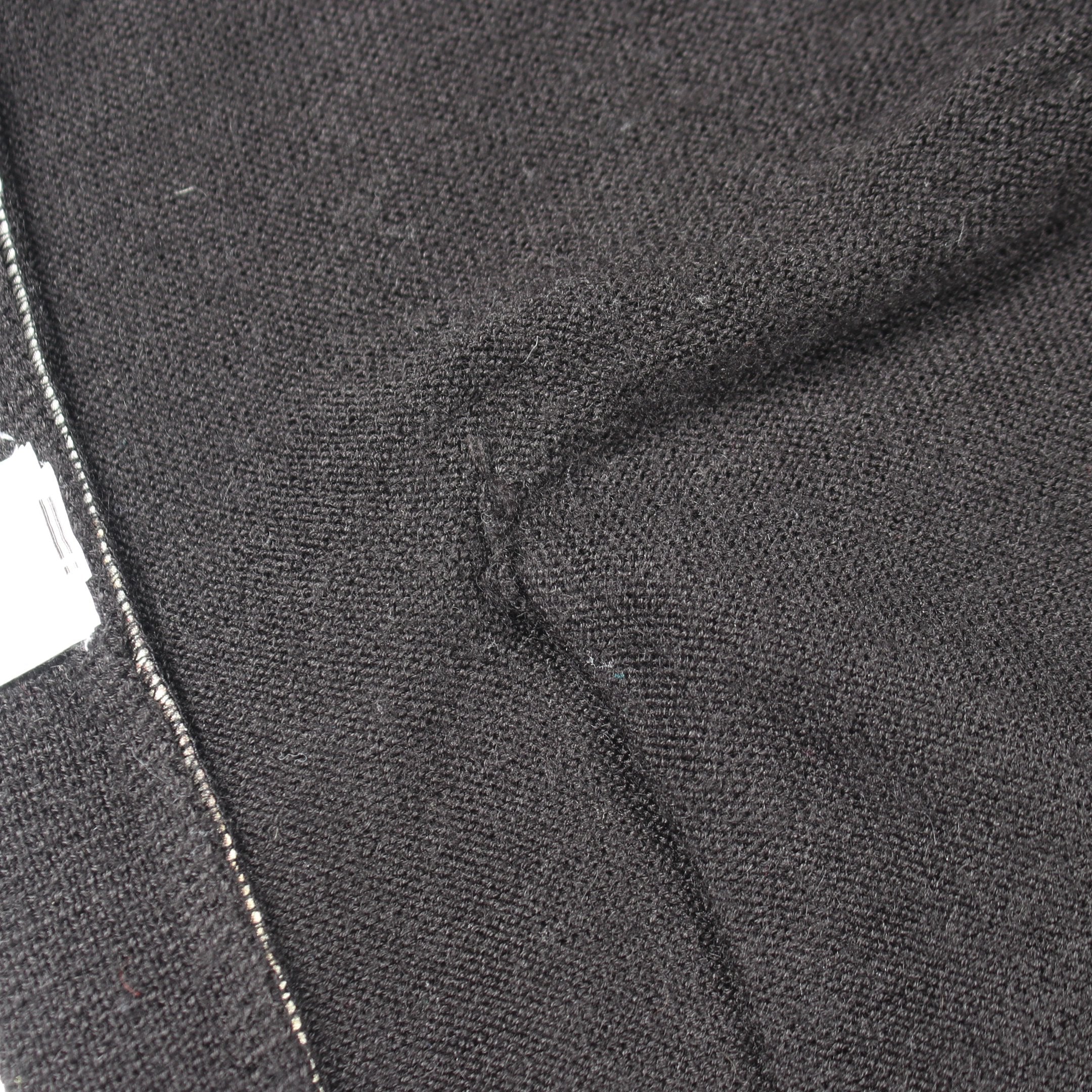 Silk Map Cardigan 切替 カーディガン ウール シルク ブラック マルチ