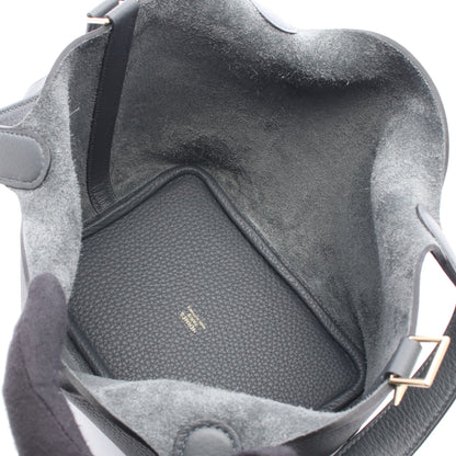 ピコタンロックPM グリミスティ ハンドバッグ トリヨンクレマンス ダークグレー ゴールド金具 G刻印 エルメス バッグ HERMES
