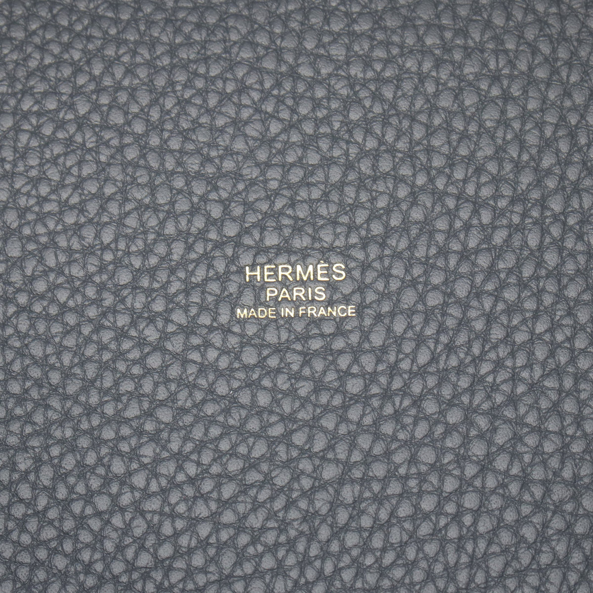 ピコタンロックPM グリミスティ ハンドバッグ トリヨンクレマンス ダークグレー ゴールド金具 G刻印 エルメス バッグ HERMES