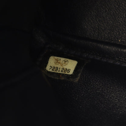 チョコバー チェーンショルダーバッグ チェーントートバッグ レザー ダークネイビー シルバー金具 シャネル バッグ CHANEL
