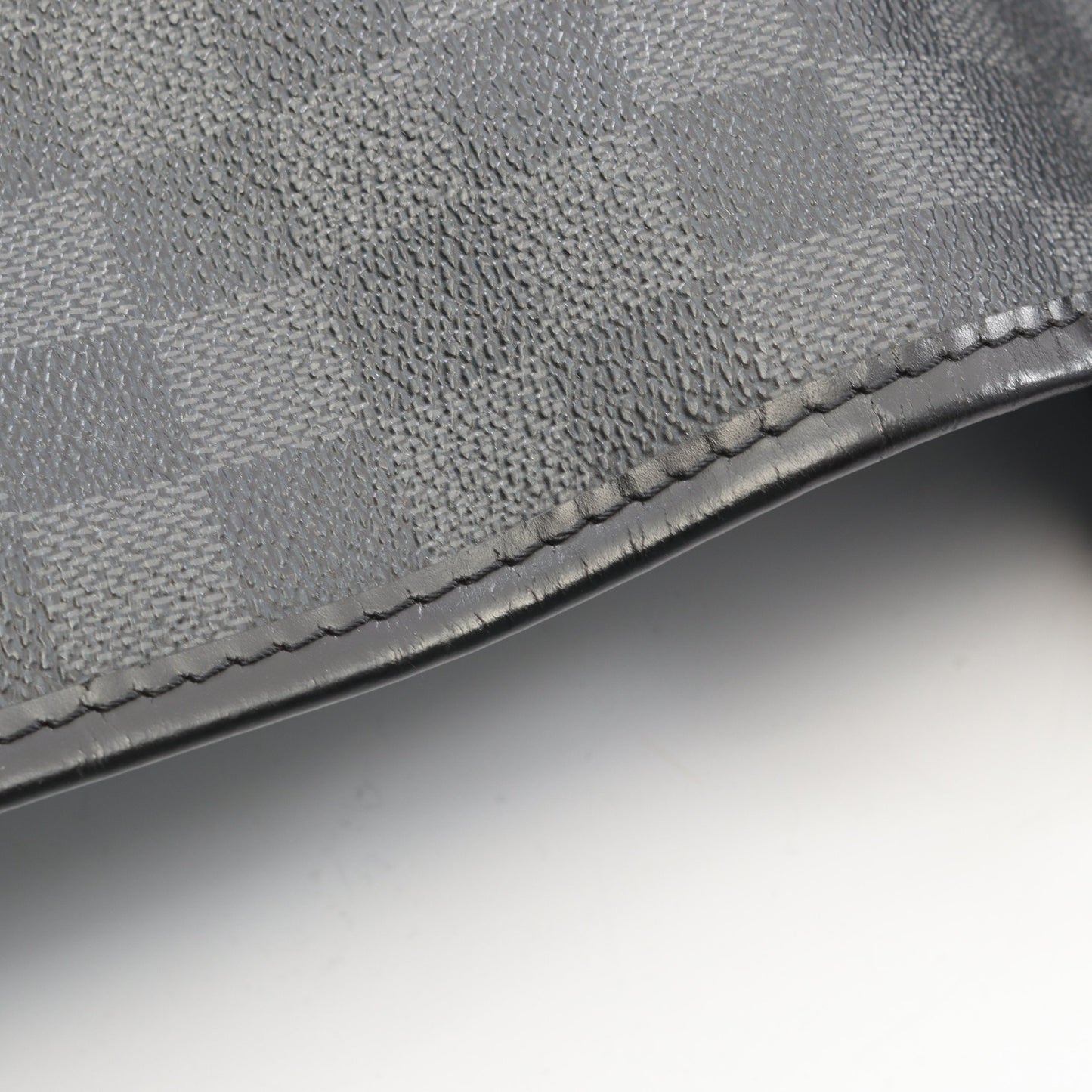 ダニエルMM ダミエグラフィット ショルダーバッグ PVC レザー ブラック ルイヴィトン バッグ LOUIS VUITTON