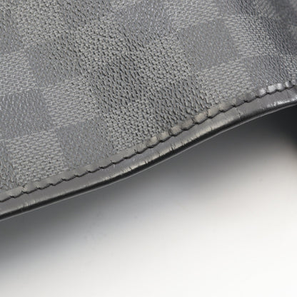 ダニエルMM ダミエグラフィット ショルダーバッグ PVC レザー ブラック ルイヴィトン バッグ LOUIS VUITTON
