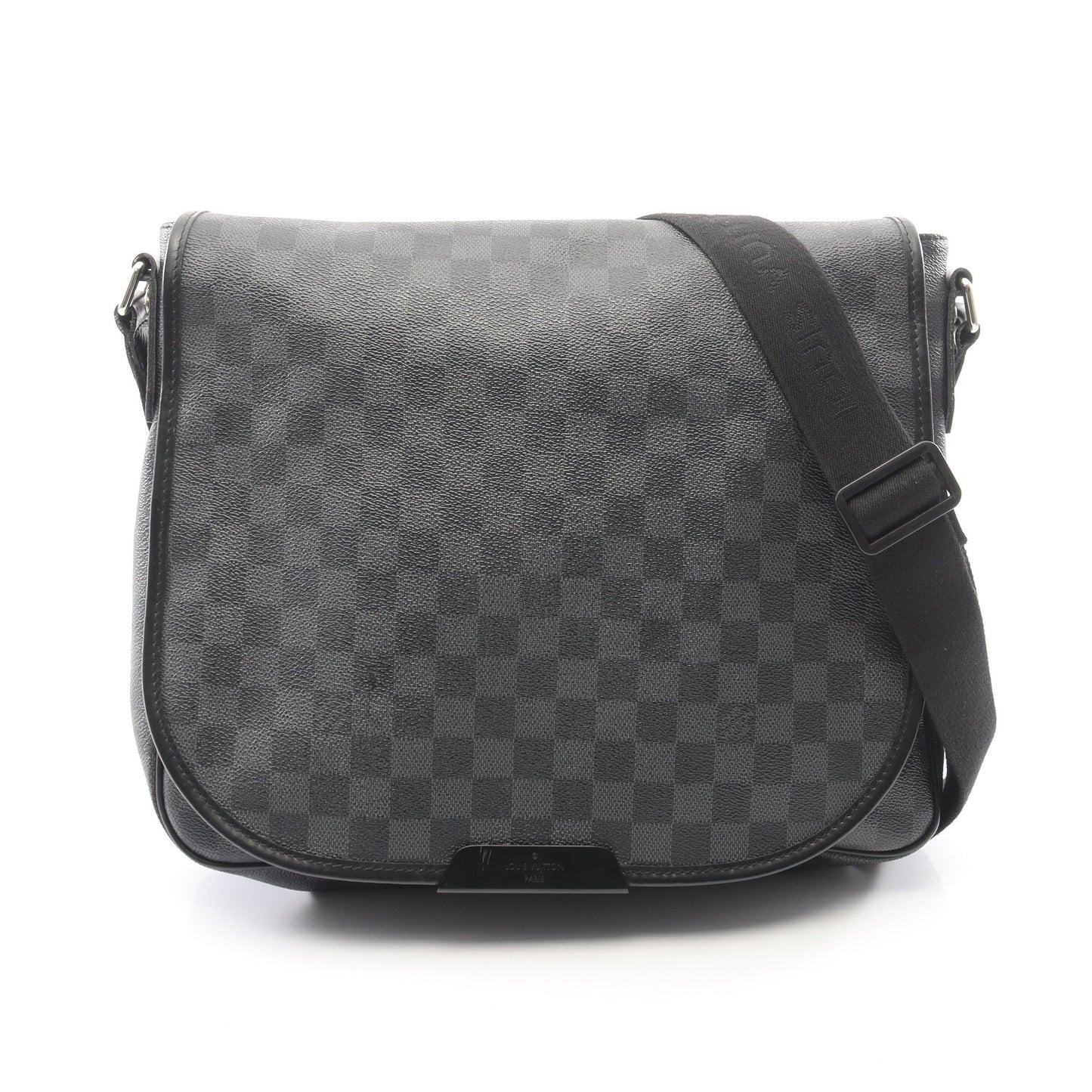 ダニエルMM ダミエグラフィット ショルダーバッグ PVC レザー ブラック ルイヴィトン バッグ LOUIS VUITTON
