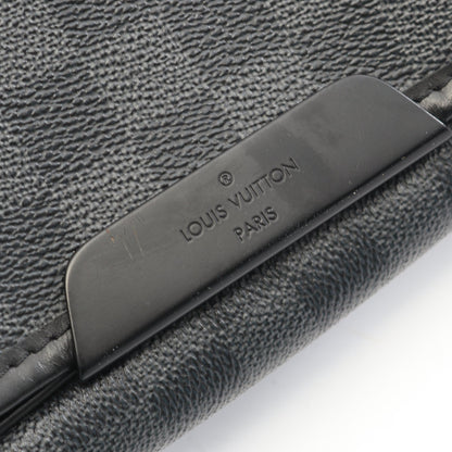 ダニエルMM ダミエグラフィット ショルダーバッグ PVC レザー ブラック ルイヴィトン バッグ LOUIS VUITTON