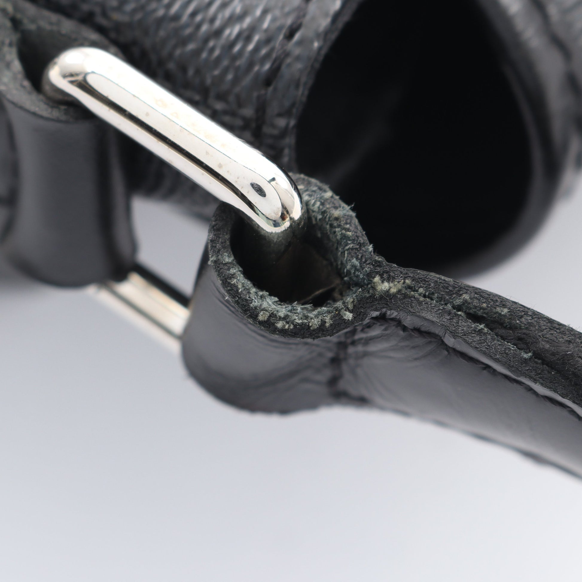ダニエルMM ダミエグラフィット ショルダーバッグ PVC レザー ブラック ルイヴィトン バッグ LOUIS VUITTON
