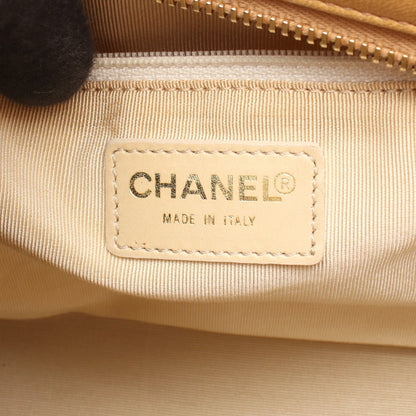 チョコバー ショルダーバッグ トートバッグ ラムスキン ベージュ ゴールド金具 シャネル バッグ CHANEL