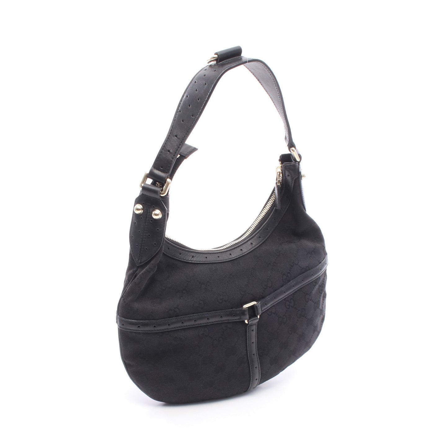 インターロッキングG GGキャンバス ワンショルダーバッグ キャンバス レザー ブラック グリーン レッド グッチ バッグ GUCCI