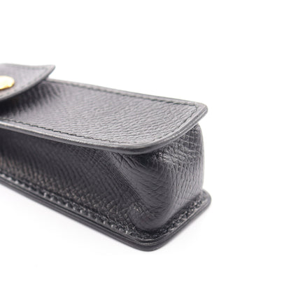 リップスティックケース 小物 クシュベル ブラック ゴールド金具 エルメス