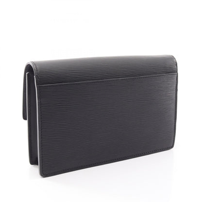 ポシェットテムズ エピ ノワール セカンドバッグ クラッチバッグ レザー ブラック ルイヴィトン バッグ LOUIS VUITTON