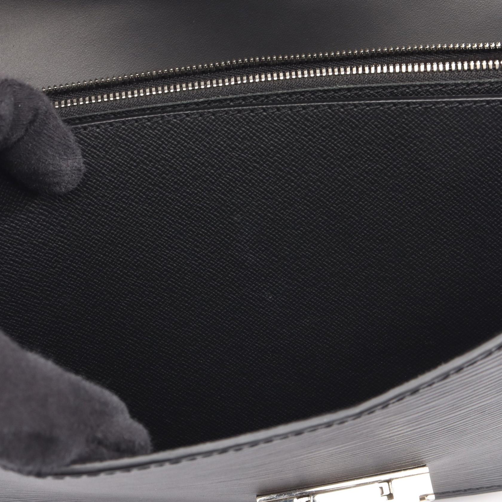 ポシェットテムズ エピ ノワール セカンドバッグ クラッチバッグ レザー ブラック ルイヴィトン バッグ LOUIS VUITTON