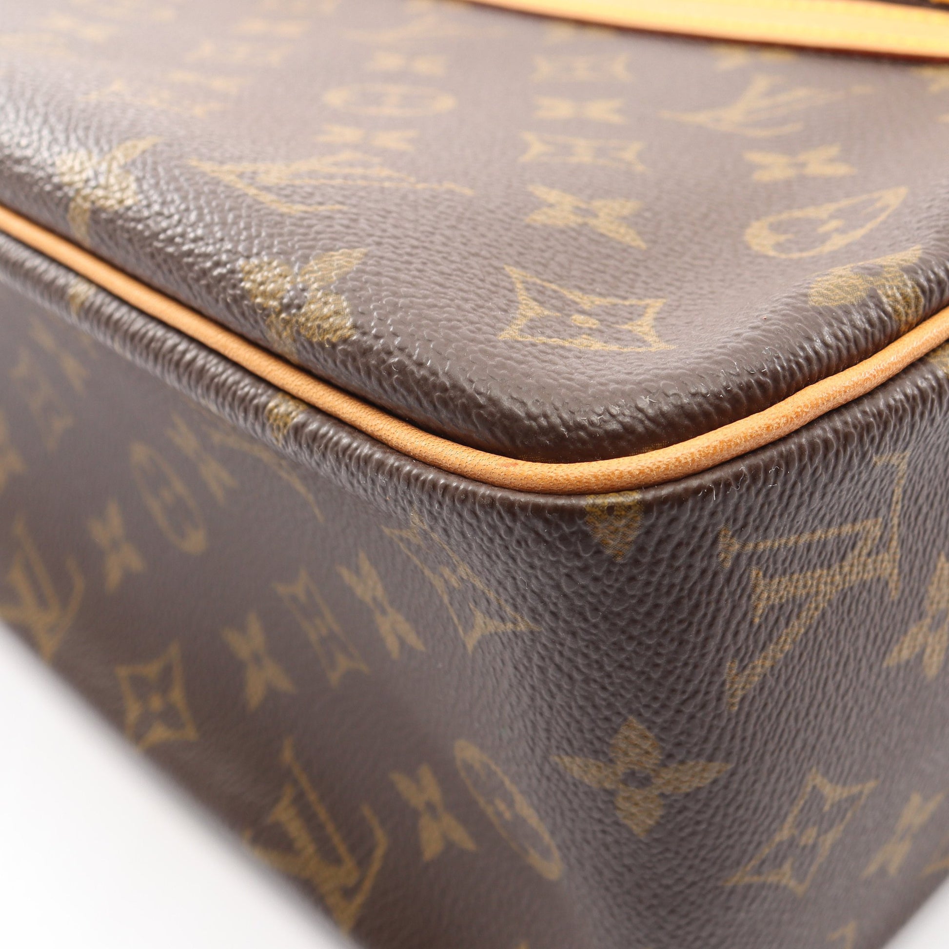 シテGM モノグラム ショルダーバッグ PVC レザー ブラウン ルイヴィトン バッグ LOUIS VUITTON