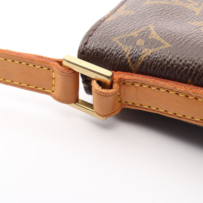 トロター モノグラム ショルダーバッグ PVC レザー ブラウン ルイヴィトン