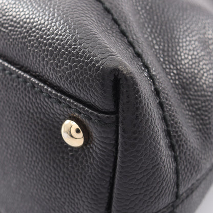 ココマーク ワンショルダーバッグ キャビアスキン ブラック ゴールド金具 シャネル バッグ CHANEL