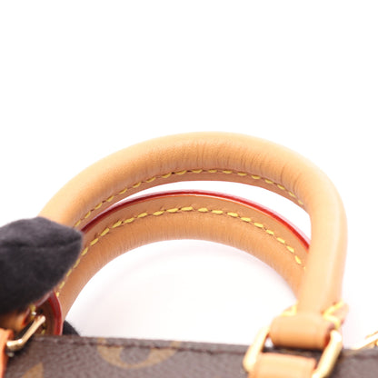 プティット サックプラ モノグラム 2WAY ハンドバッグ PVC レザー ブラウン ルイヴィトン バッグ LOUIS VUITTON