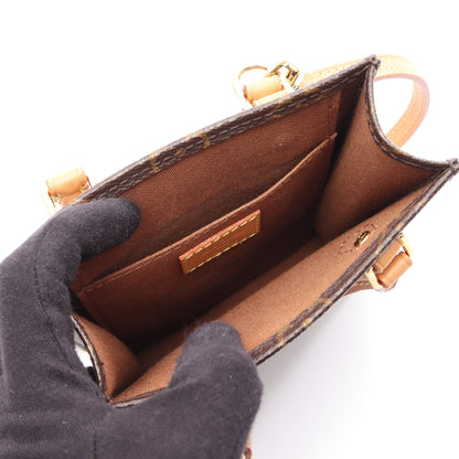 プティット サックプラ モノグラム 2WAY ハンドバッグ PVC レザー ブラウン ルイヴィトン バッグ LOUIS VUITTON