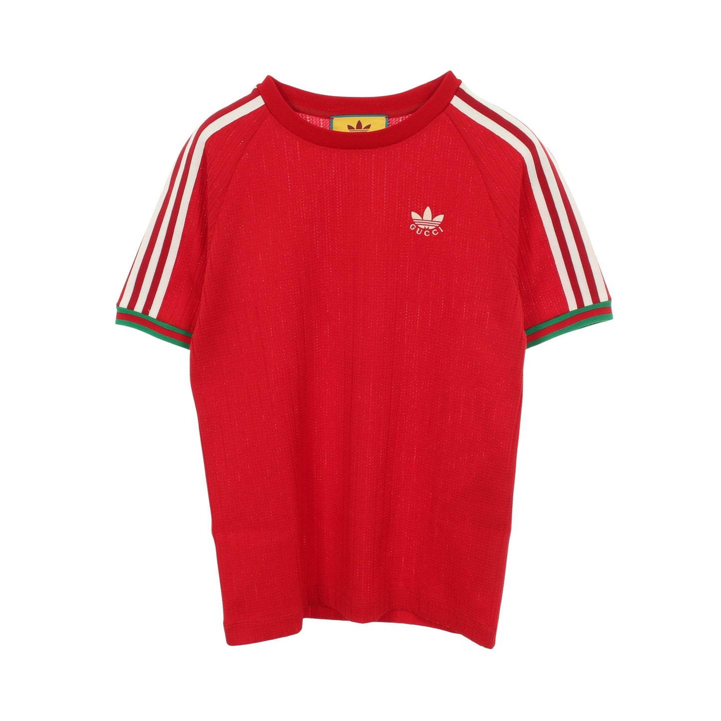 GUCCI × adidas 半袖 カットソー レッド グリーン グッチ