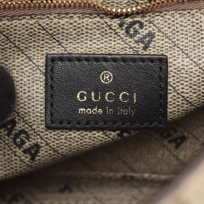 GUCCI × BALENCIAGA ハッカープロジェクト アワーグラス 2WAY ハンドバッグ PVC グレーベージュ ダークブラウン グッチ