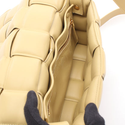 パデット カセット イントレチャート ショルダーバッグ レザー イエローブラウン ボッテガヴェネタ