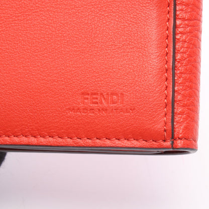 ピーカーブー 二つ折り財布 レザー レッド フェンディ