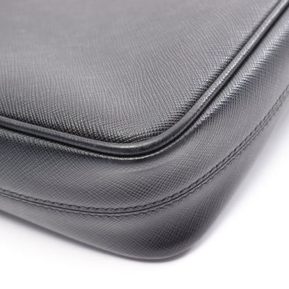 SAFFIANO TRAVEL ショルダーバッグ サフィアーノレザー ブラック プラダ