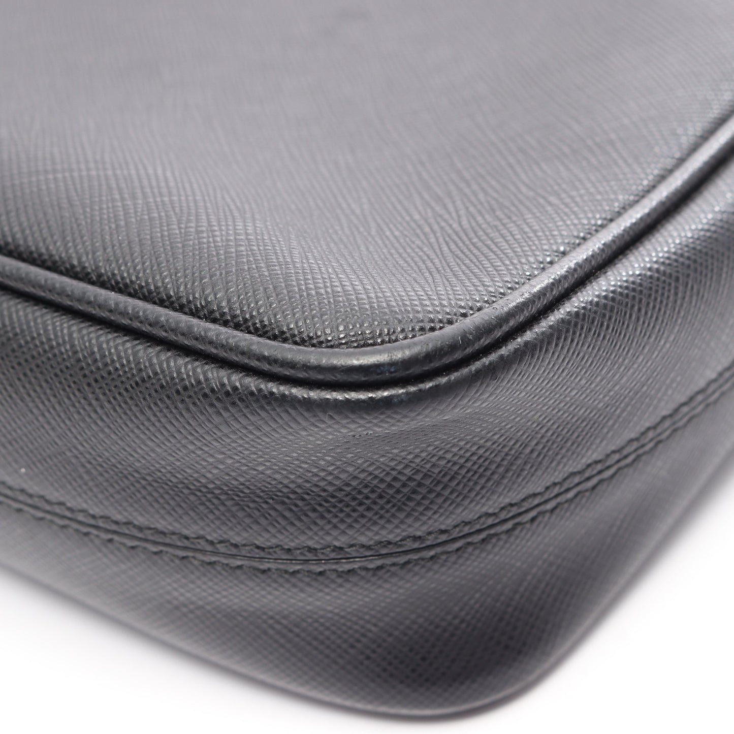 SAFFIANO TRAVEL ショルダーバッグ サフィアーノレザー ブラック プラダ