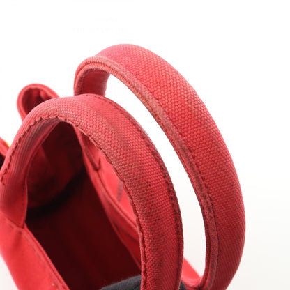 CANAPA カナパ 2WAY ハンドバッグ トートバッグ キャンバス レッド プラダ