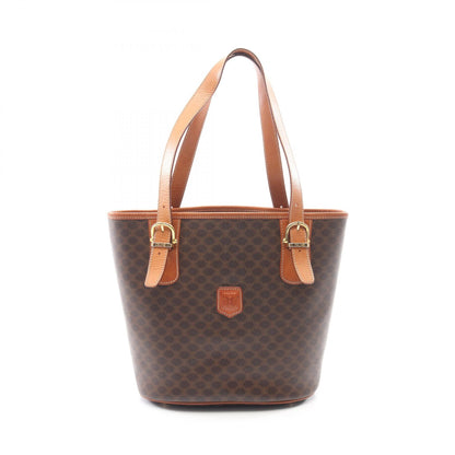 マカダム ショルダーバッグ トートバッグ PVC レザー ダークブラウン ブラウン セリーヌ バッグ CELINE